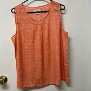 🎯 X size dressy peach tank top by CJ Banks.  So cute and flattering.